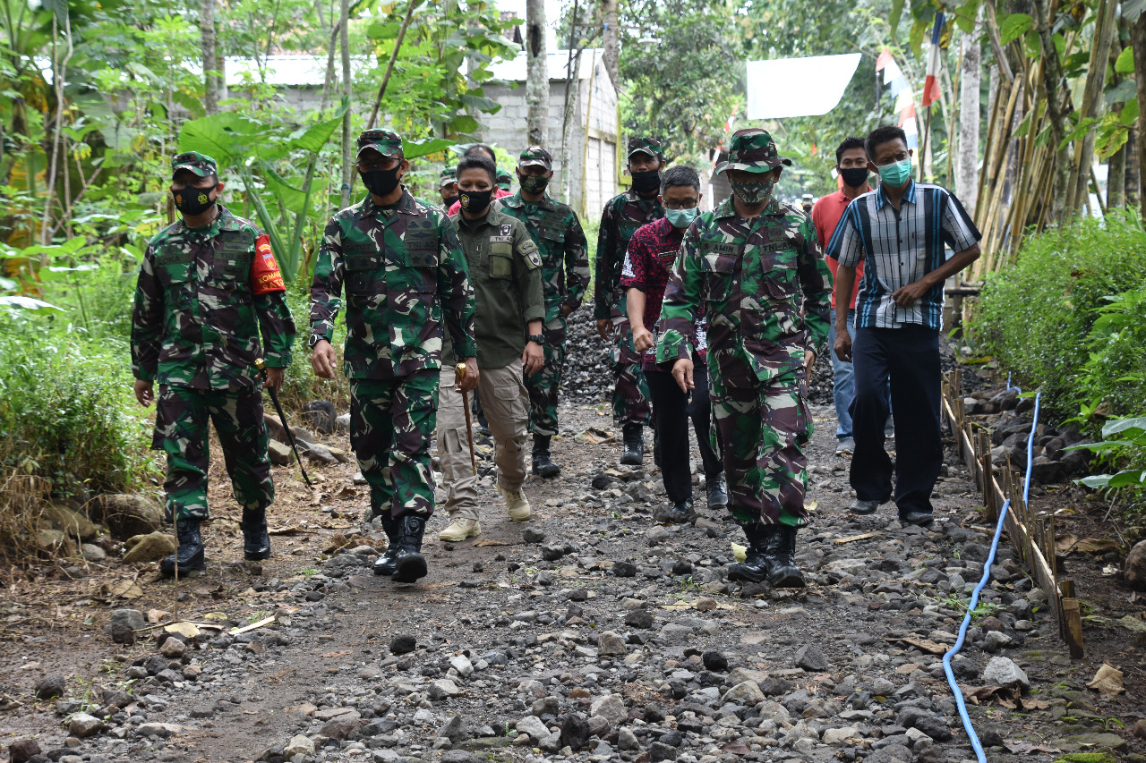 Danrem 073/Makutarama Cek Pelaksanaan TMMD Reg Ke-110 Kodim 0714/Salatiga
